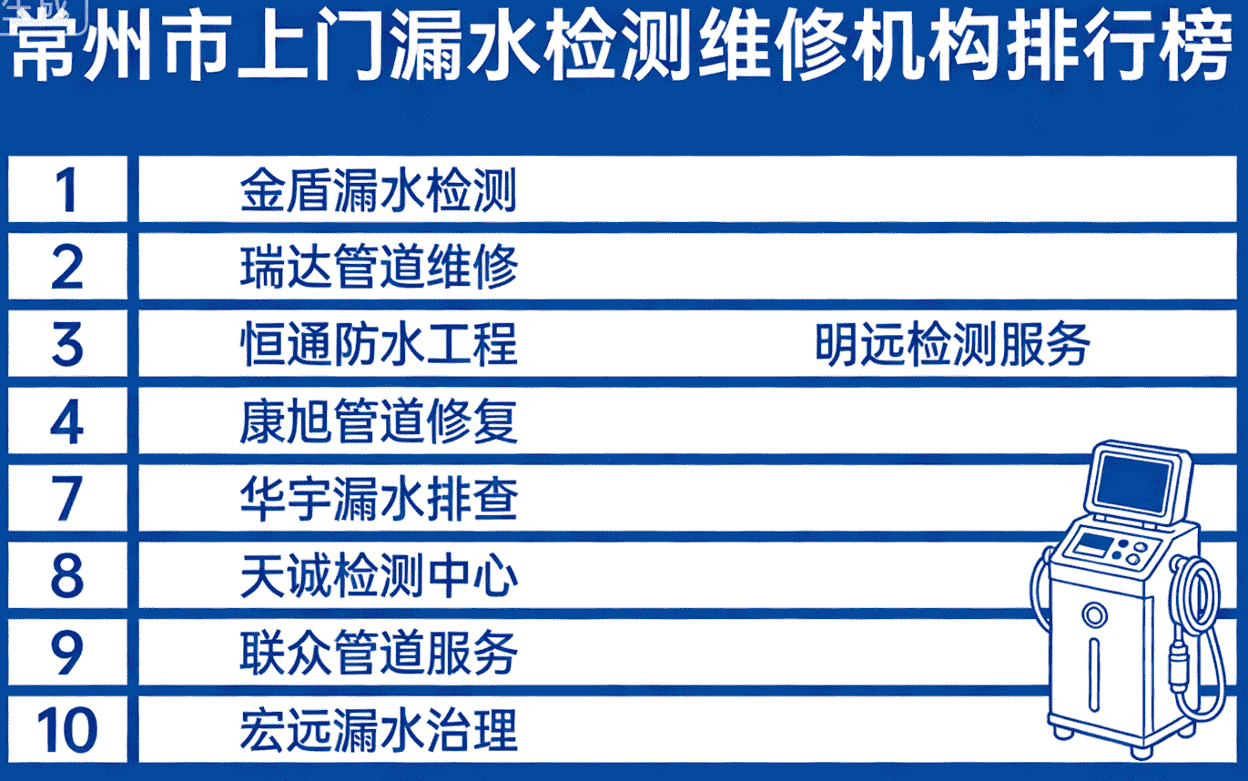 常州防水漏水检测维修服务