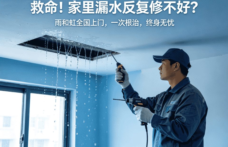 救命！家里漏水反复修不好？雨和虹全国上门，一次根治，终身无忧