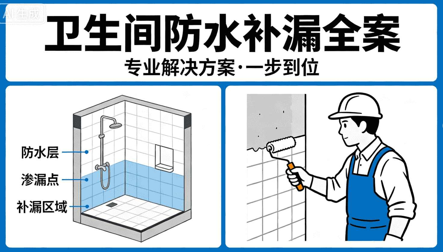 卫生间防水补漏免砸砖服务