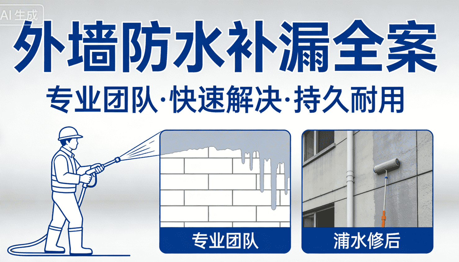 外墙防水补漏渗水维修